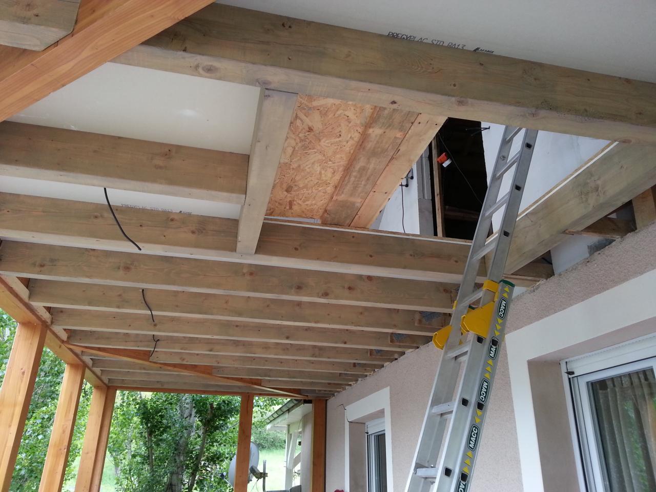 Solivage support plancher et plafond apparent